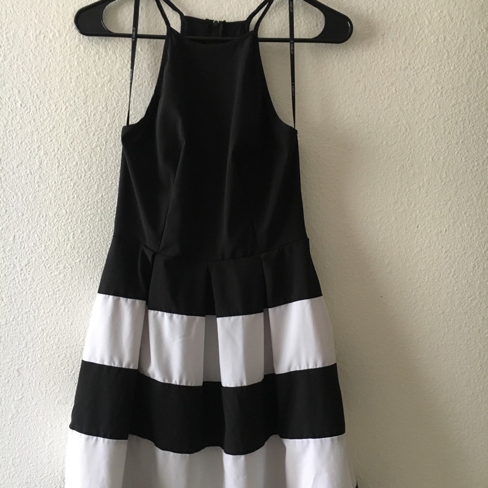 Black and white dress